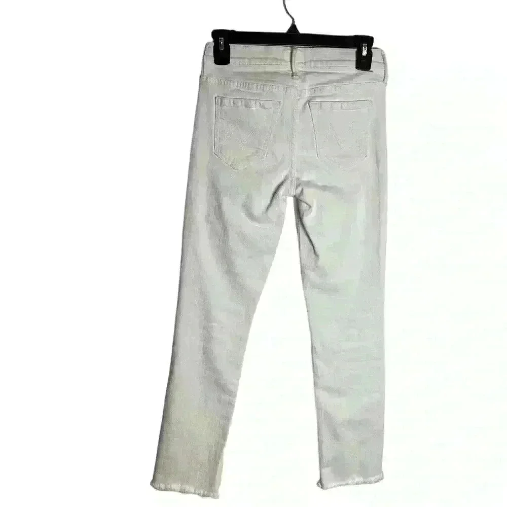 Mother Denim The Rascal Ankle Snippet Skinny Jeans Size 25 Whipping the Cream